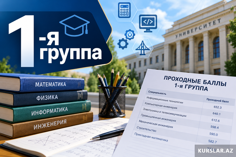 1 группа -Проходные баллы 2026-2027