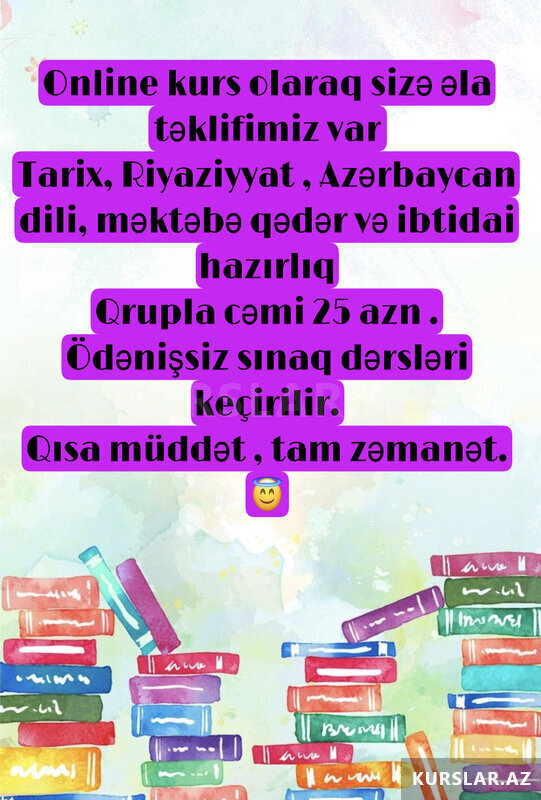 Tarix, riyaziyyat, azərbaycan dili , ibtidai