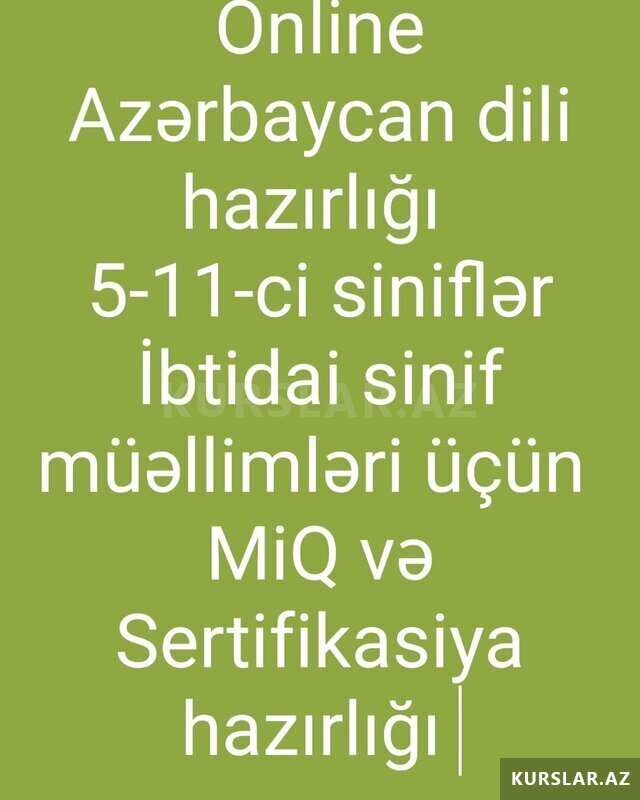 Azərbaycan dilindən hazırlıq