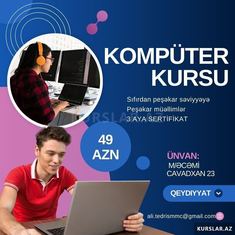 Kompüter dərsləri – sıfırdan peşəkar səviyyəyə Kompüter dərsləri – sıfırdan peşəkar səviyyəyə