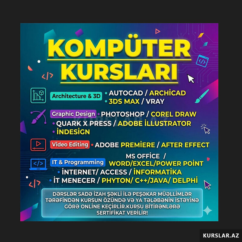 Kompüter kursları Kompüter kursları