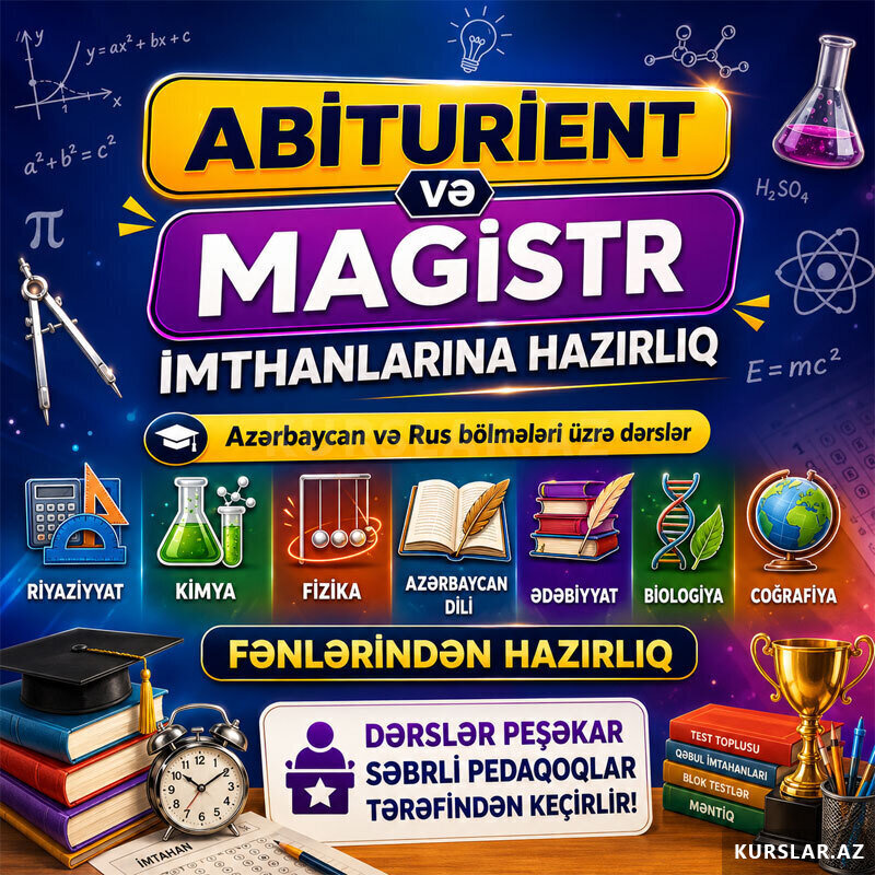 Maqistr imtahanlarına hazırlıq Az-rus bölmə Maqistr imtahanlarına hazırlıq Az-rus bölmə