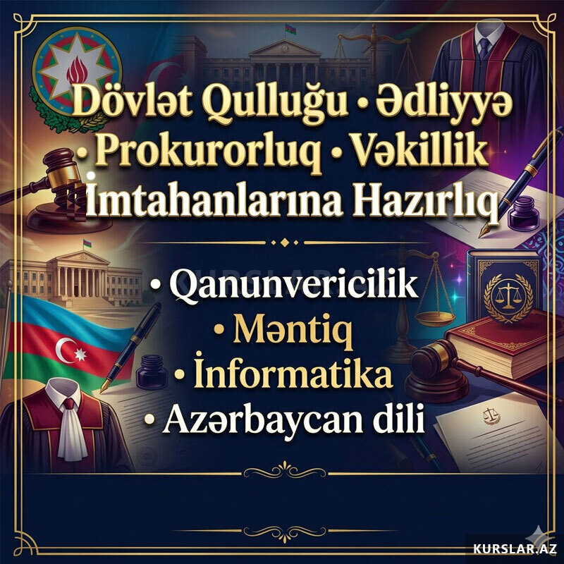 Dövlət qulluğu imtahanlarına hazırlıq 4 fənn daxil Dövlət qulluğu imtahanlarına hazırlıq 4 fənn daxil