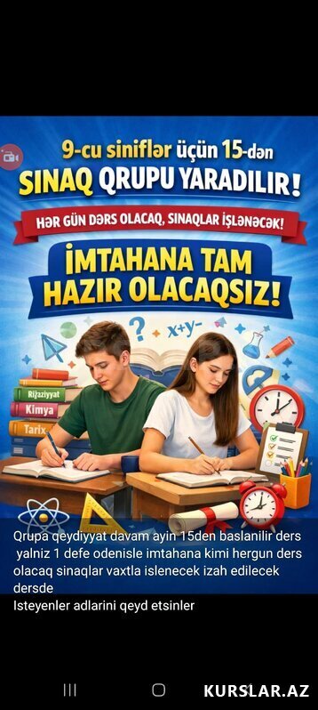 Riyaziyyat hazırlığı Riyaziyyat hazırlığı