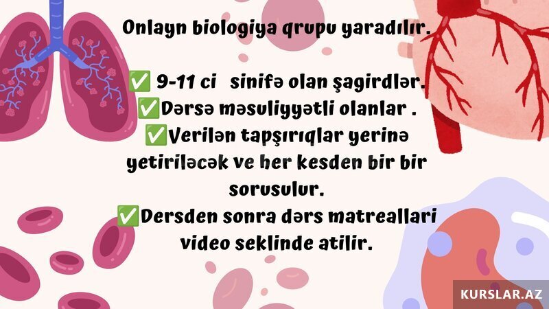 Biologiya hazırlığı ( onlayn) Biologiya hazırlığı ( onlayn)