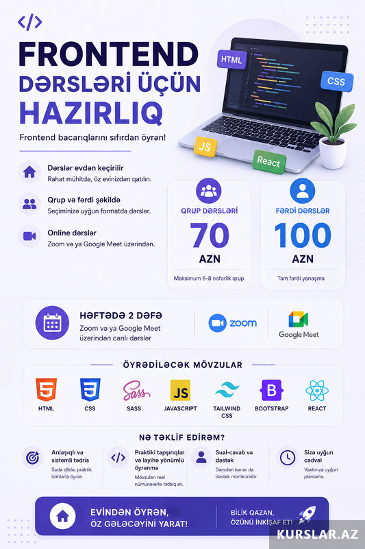 Yeni başlayanlar üçün Frontend Yeni başlayanlar üçün Frontend