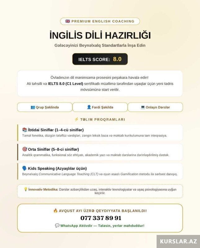İngilis dili hazırlığı İngilis dili hazırlığı