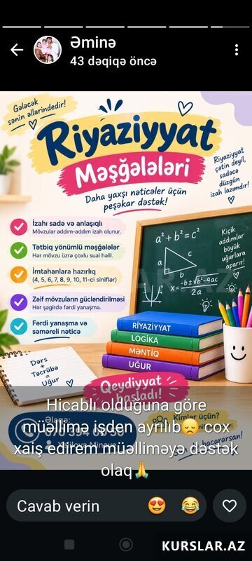 Riyaziiyat hazırlığı Riyaziiyat hazırlığı