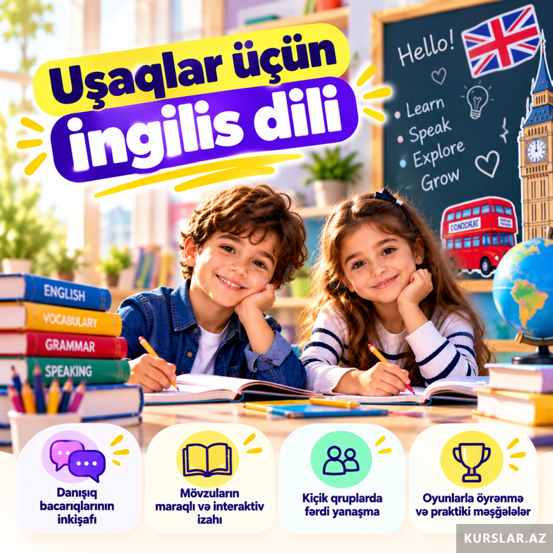 Uşaqlar üçün İngilis dili kursu Uşaqlar üçün İngilis dili kursu