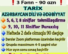Tarix, azərbaycan dili və ədəbiyyat