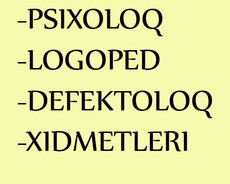 Psixoloq və Logoped defektoloq