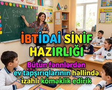 İbtidai sinif hazırlığı Az rus bölmə
