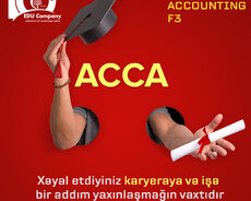 Acca F3 beynəlxalq sertifkatına sahib olmaq istəyən şəxsləri