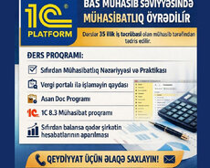 Milli Mühasibatlıq Vergi 1c 8.3 dərsləri fərdi