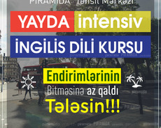 Yay ayları ərzində intensiv İngilis dili kursları