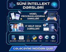 Süni intellekt Ai mobil programlaşdırma C++ Python dərsləri
