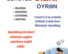 Speaking metoduyla İngilis Dili