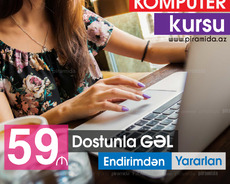 Kompüter kursuna xüsusi endirim