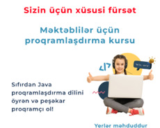 Məktəblilər üçün java proqramlaşdırma kursu