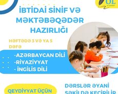 İbtidai sinif və məktəbəqədər hazırlığı