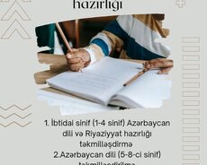 İbtidai sinif onlayn və canlı hazırlıq