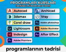 Autocad Archicad 3ds max Vray kurslari
