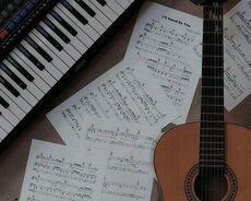 Skripka, gitara, piano və musiqi nəzəriyyəsi