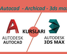 Autocad Archicad 3ds max kursu