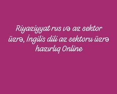 Riyaziyyat Rus sektoru üzrə hazırlıq