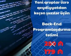 Peşəkar Back-end proqramlaşdırma təlimi