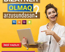 Distant (online) qrafik dizayn dərslərinə qeydiyyat başladı