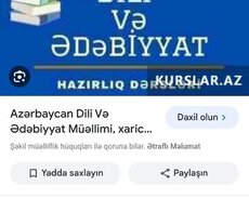 Azərbaycan dili və ədəbiyyatı hazırlığı