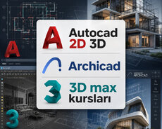 Autocad Archicad 3ds Max kursu professional səviyyədə