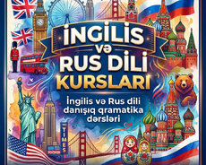 İngilis və Rusca Sərbəst Danışıq öyrədilir
