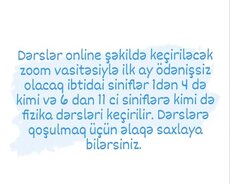 Fizika Online Hazırlıq Dərsləri