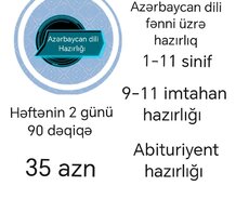 Azərbaycan dili fənni üzrə hazırlıq