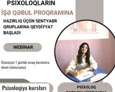 Məktəb psixoloqlarının işə qəbul proqramı