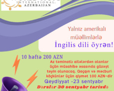 Yalnız amerikalı müəllimlərlə ingilis