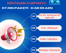 Online Abituriyent və Təkmilləşdirmə hazırlığı