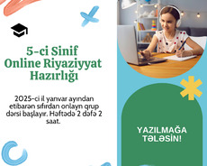 Online 5ci sinif riyaziyyat hazırlığı