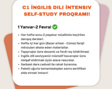 C1 İngilis Dili İntensiv Self-study proqramı