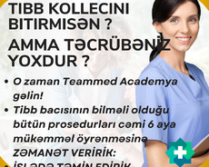 Tibb kollecini bitirib- təcrübəsi olmayanlar üçün Praktika