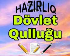 Dövlət Qulluğuna Hazırlıq 4 fənn üzrə