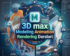 3ds Max, Vray kursu 3d modelləşdirmə