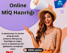Online Miq hazırlığı