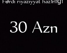 Riyaziyyat Endirimli fərdi fürsət