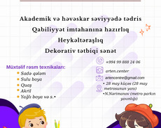 Akademik və Həvəskar rəsm dərslərinin tədrisi