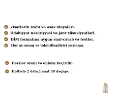 azərbaycan dili və ədəbiyyat hazırlığı