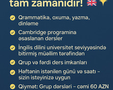 İngilis dili kursuna başlamağın indi tam zamanıdır