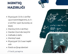 Onlayn Riyaziyyat və Məntiq, Liseylərə hazırlıq dərsləri